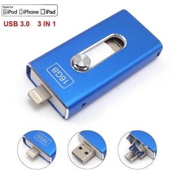 Memoria USB 3.0 OTG para iPhone 6 6S 7 Plus 16GB