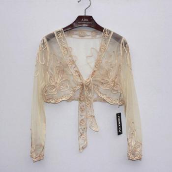 Veste Short Chic à Broderie