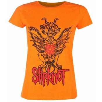 Polo Diavolo Arancione XXL Donna Slipknot