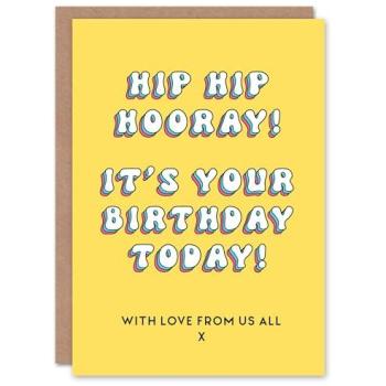Celebrate Her Day: Hip Hip Hooray Greeting Card