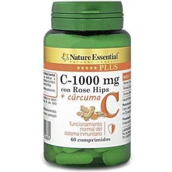 Vitalité Nature Vitamine C 1000 mg Rose Hips + Curcuma – 60 comprimés