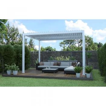 Pergola antracite bioclimatica 3x4 m in alluminio