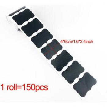 150pcs Reusable Chalkboard Stickers for Jars and Bottles