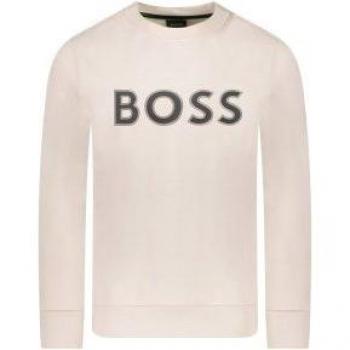 Boss Green Salbo 1 Men's Cotton-Blend Sweatshirt with HD Logo Print