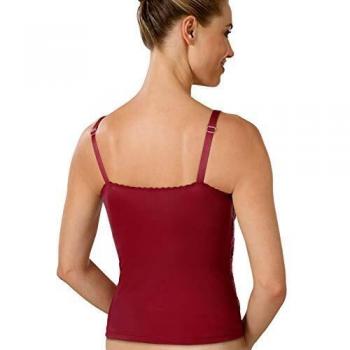 Simone Hemd mit eleganter Bordeaux‑Spitze