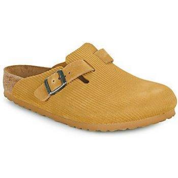 Birkenstock Boston Clogs en Velours Côtelé Marron