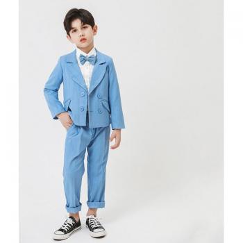Boys Wedding Suit with Striped Blazer