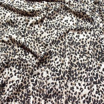 Leopard Pattern Chiffon Fabric 145x100cm for Beach Dresses and Sewing