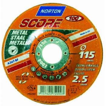 Disco de tronzado para metal Norton 115 x 2,5 mm