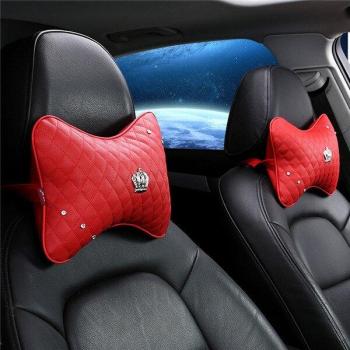 Rhinestone Covered Car Neck Pillow for Women
