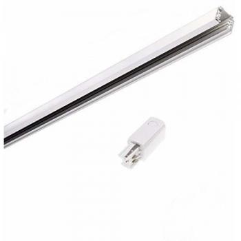 Rail de 2m trifásico binaire blanco