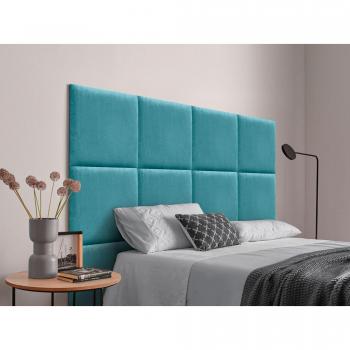 Acualine Dhome Cabecero de cama lujo, paneles intercambiables, color Turquesa 200 cm