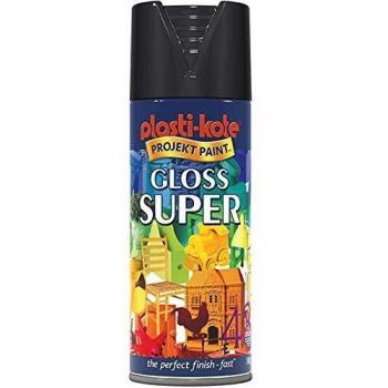 Super Gloss Black Aerosol Spray by Plastikote
