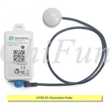 LHT65‑E5 LoRaWAN Lampen­sonde mit festinstallierter 2400 mAh Stromversorgung