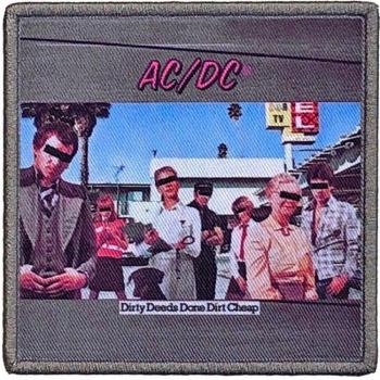 AC/DC Dirty Deeds Goedkope Strijkapplicatie Eén Maat Zwart