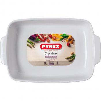 Pyrex Rectangle Baking Dish, White, 35 x 25 cm