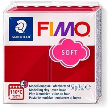 Pasta Staedtler Fimo Soft Rojo Cereza 56Gr