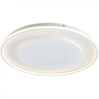 Lucande Murna LED Ceiling Light, Ø 61 cm, Modern, Dimmable, Warm White, Aluminum, Silicone
