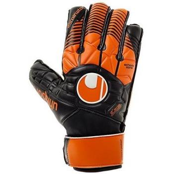 Uhlsport Elm Gants de Gardien de But Mixte Adulte, multicolore (Noir/Orange/Blanc), Taille 9