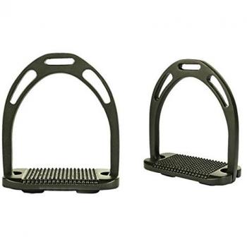 Lightweight Black Aluminium Stirrups (12 cm) – HKM
