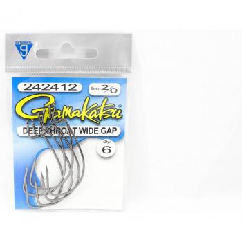 242412 Gamakatsu Wide‑Gap Deep Throat Hook