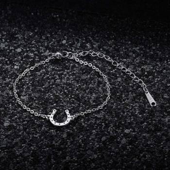 Lucky Horseshoe Charm Bracelet for Women