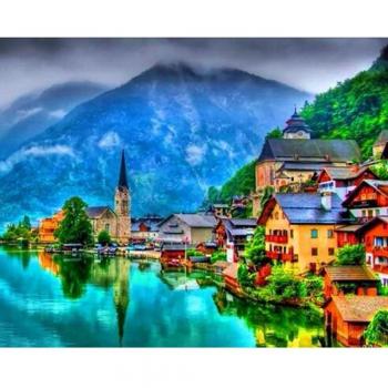 Decorazione casalinga 20x30 cm 5D Riverside Town