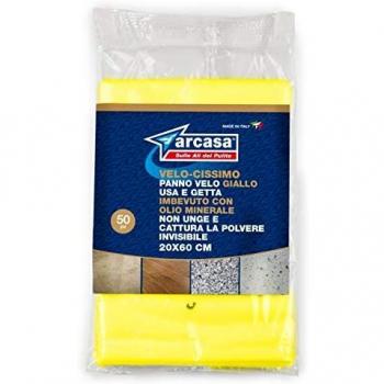 Arcasa Veli Gialli per Pulizia 50 Pezzi