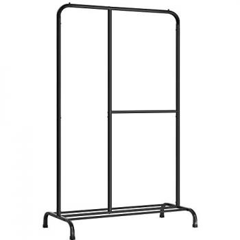 Perchero Burro Ajustable SONGMICS, Capacidad de Carga 100 kg, Ideal para Dormitorio y Salón, Color Negro