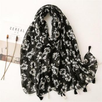 Viskose Schal mit floralem Design für Damen
