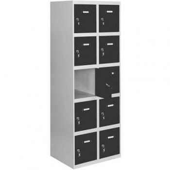 Vestiaire Métallique 10 Portes avec Serrure à Clé