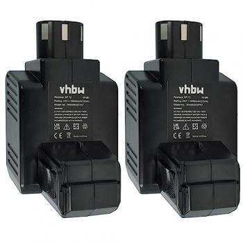 Pack de 2 Batteries compatibles Hilti C 7/24, C 7/36, TCU 7/36, TE 5 A (3000 mAh, NiMH, 24 V)