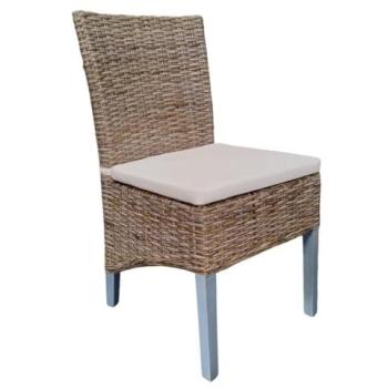 Chaise en Kubu Naturel avec Support Bois Clair – Bora Bora 2