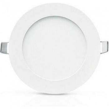 Plafonnier LED Vision-EL 77749, Aluminium/Polycarbonate, 6 W, Blanc