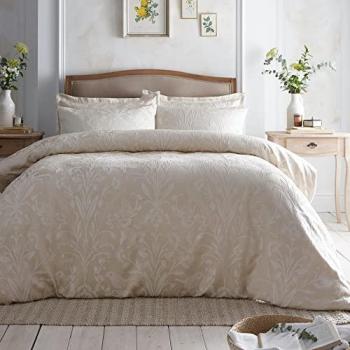 Elysia Champagne Jacquard Duvet Set