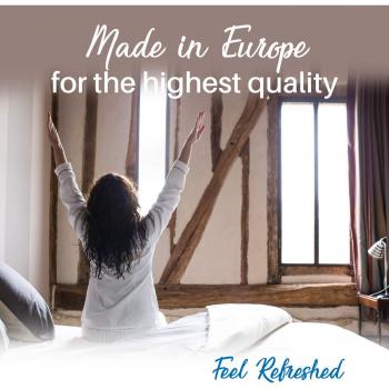 Lenzuolo Angoli 200x200 cm Bianco Alabastro Prodotto in Europa