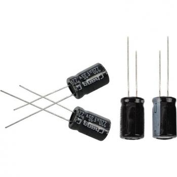 Paquete Dual: 20×220µF 35V Radiales 8x12 mm y 50×470µF 35V Polares 10x17 mm – 70 Uds