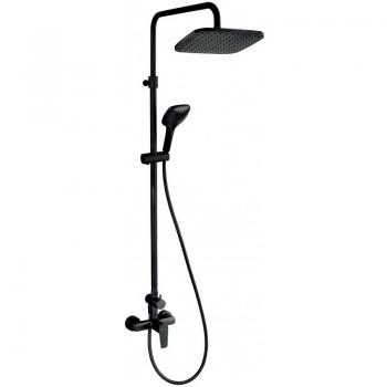 Kit de douche Novaservis Metalia 58, 23x23 cm, 3 jets, noir mat