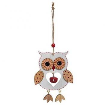 Grelot Hibou Décor de Noël L 13 cm