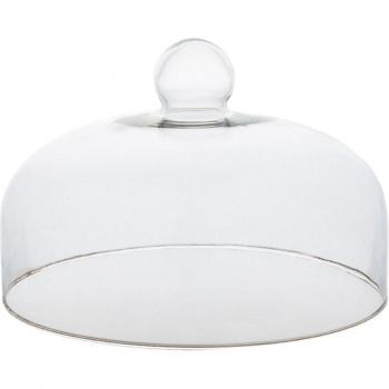 Transparent Glass Cake Protector Cover (18CM Diameter, 14CM Height)