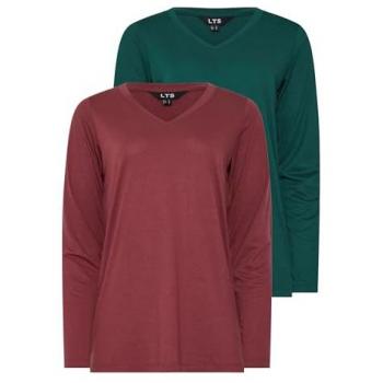 Long Tall Sally Lot de 2 Hauts Col en V Grand