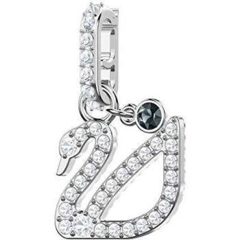 Glamour Swan 5443940 – Charm Bianco con Dettaglio Rodio