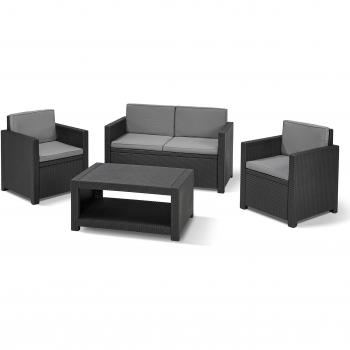 Allibert Monaco 4 Pezzi Set Lounge da Giardino