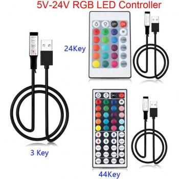 RGB LED Strip Controller with 5V/12V/24V Support