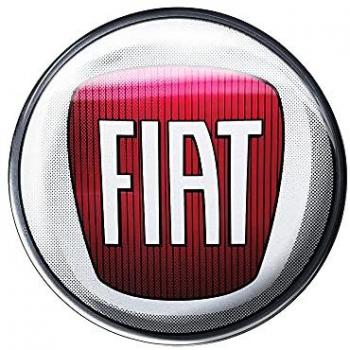 Logo Fiat en 3D – Autocollant officiel, 40 mm de diamètre