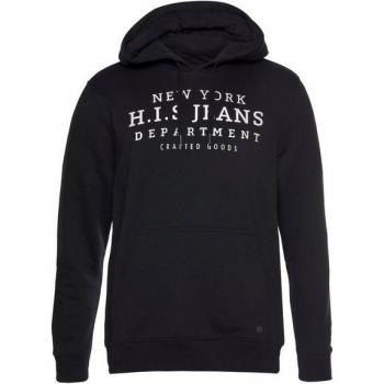 Schwarzes Kapuzensweatshirt H.I.S, Gr. 4XL, für aktive Männer