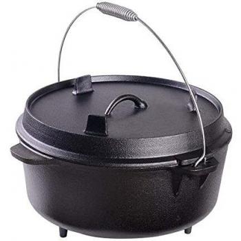 ARTS-Nature Gusseiserner Kochtopf 25cm für Grill und Feuer