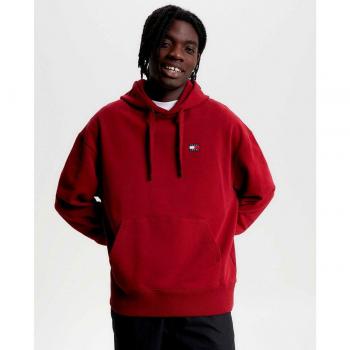 Kapuzensweatshirt TOMMY JEANS TJM RLX XS BADGE HOODIE Gr. M, rot Herren