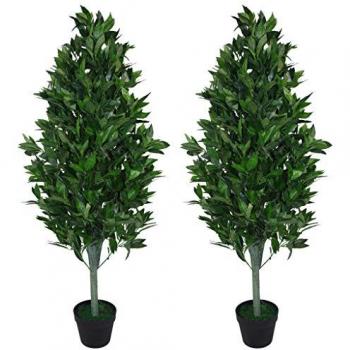 Extra Large Pair of Green Bay Tree Topiary 120cm (4ft)