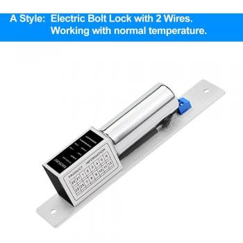 DC12V Electric Bolt Lock for Wooden and Glass Doors